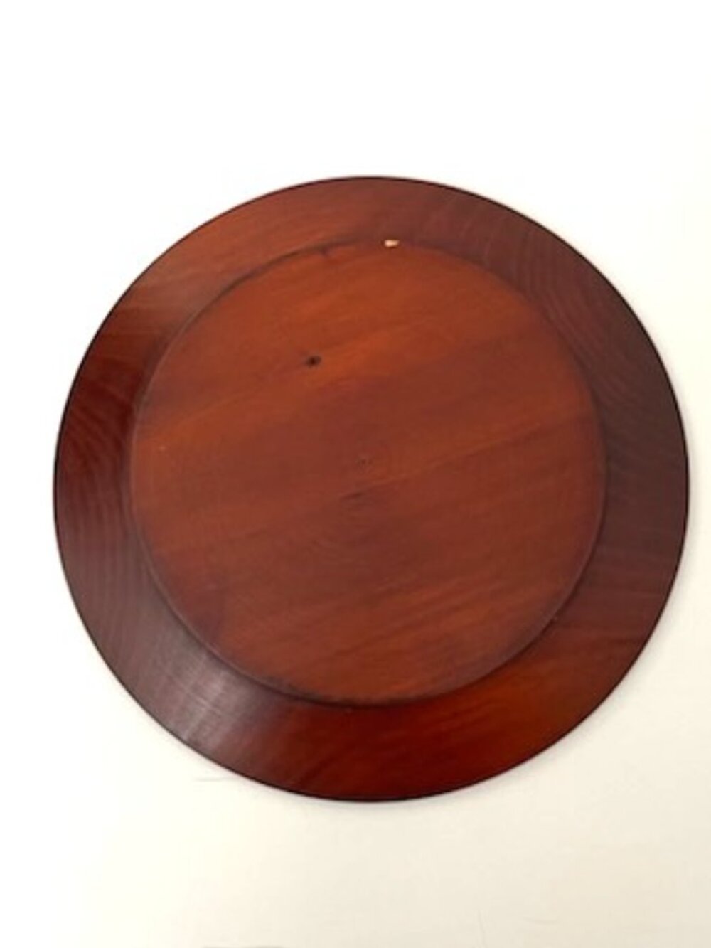 Vintage Hand Carved Wooden Plate Hearts Folk Art Boho Artsy Neutral - Picture 2 of 4